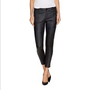 J Brand Byrnes Black Leather Skinny Pant Legging